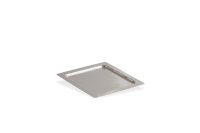Tablett quadratisch Alu "Reiskorn" 30 x 30 cm