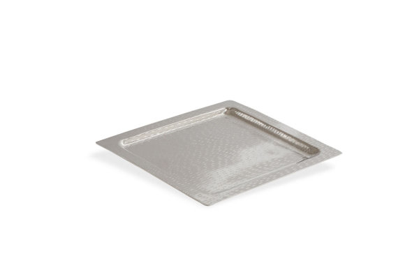 Tablett quadratisch Alu "Reiskorn" 40 x 40 cm