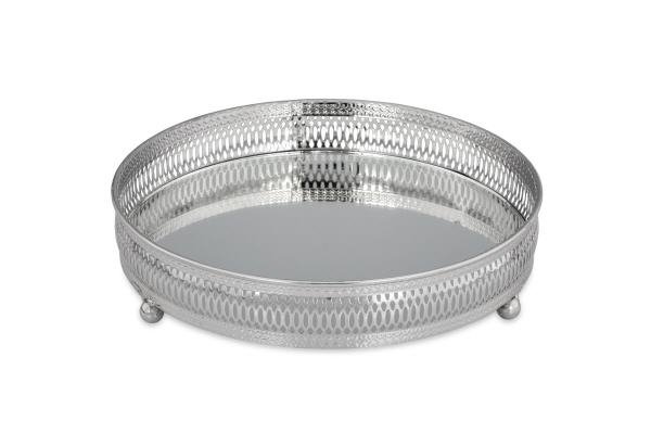Galerie-Spiegeltablett rund, D 25 cm