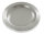 Kerzenteller rund Silber Messing gebürstet Ø-Außen 110 mm, Ø-Innen 80 mm