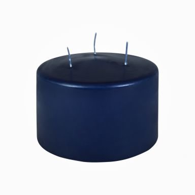 Dreidochtstumpen Kerzen Delftblau 100 x Ø 150 mm, 1 Stück