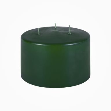 Dreidochtstumpen Kerzen Jagdgrün 100 x Ø 150 mm, 1 Stück