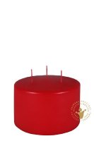 Dreidochtstumpen Kerzen Rot 100 x Ø 150 mm, 1...