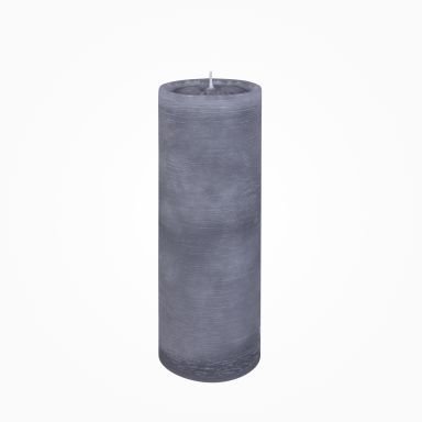 Nordische Reifkerzen Steingrau 250 x Ø 80 mm, 1 Stück