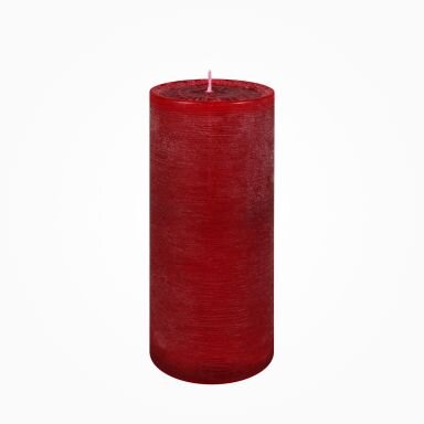 Nordische Reifkerzen Antik-Rot 200 x Ø 80 mm, 1 Stück