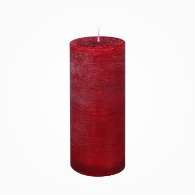 Nordische Reifkerzen Antik-Rot 150 x Ø 60 mm, 1 Stück