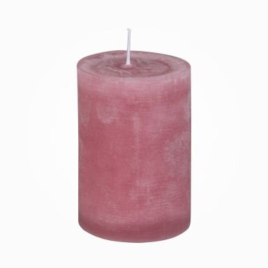 Nordische Reifkerzen Staubrosa 100 x Ø 60 mm, 1 Stück