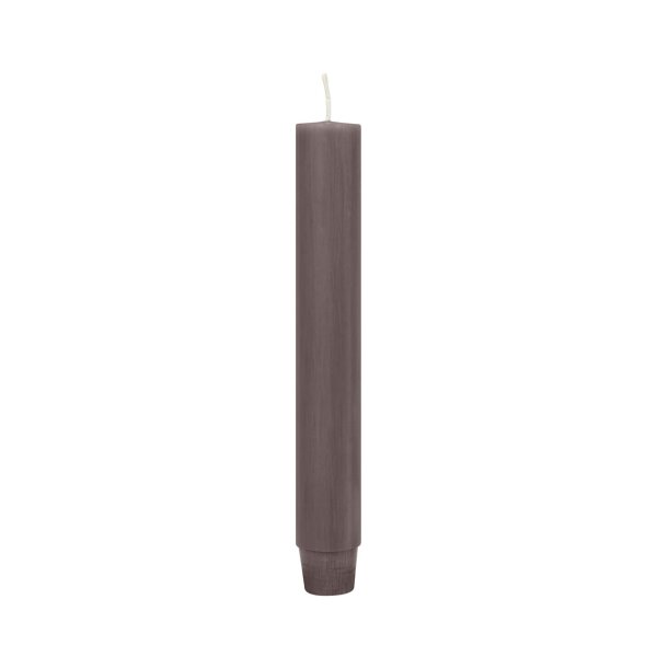 Flachkopf-Stabkerze Dunkel-Leinen 185 x Ø 26 mm, 1 Stück
