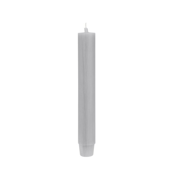 Flachkopf-Stabkerze Tauben-Grau 185 x Ø 26 mm, 1 Stück