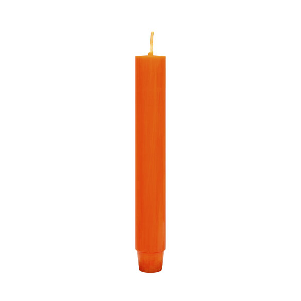 Flachkopf-Stabkerze Orange 185 x Ø 26 mm, 1 Stück