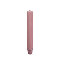 Flachkopf-Stabkerze Staubrosa 185 x Ø 26 mm, 1...