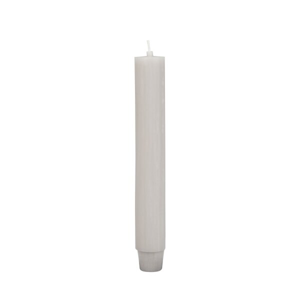 Flachkopf-Stabkerze Hell-Leinen 185 x Ø 26 mm, 1 Stück