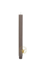 Flachkopf-Stabkerze Dunkel-Leinen 290 x Ø 26 mm, 1...