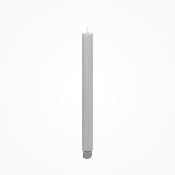 Flachkopf-Stabkerze Tauben-Grau 290 x Ø 26 mm, 1 Stück