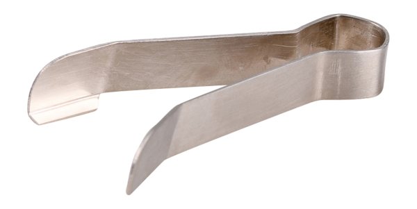 Dochtlöscher-Cutter Messing Silber Länge  8 cm
