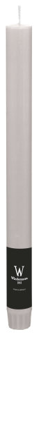 Durchgefärbte Rustik Stabkerzen Betongrau 270 x Ø 22 mm, 12 Stück