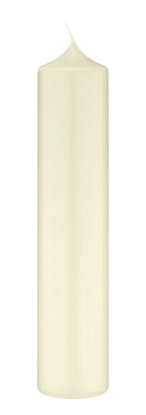 Kaminkerze Elfenbein 250 x Ø 80 mm, 1 Stück in Cello verpackt