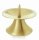 Kerzenleuchter Gold Messing satiniert mit Dorn für Kerzen Ø 60 mm