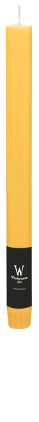 Durchgefärbte Rustik Stabkerzen Dotter Gelb 270 x Ø 22 mm, 12 Stück
