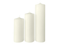 Kaminkerzen-Set 3er Ø 100 mm