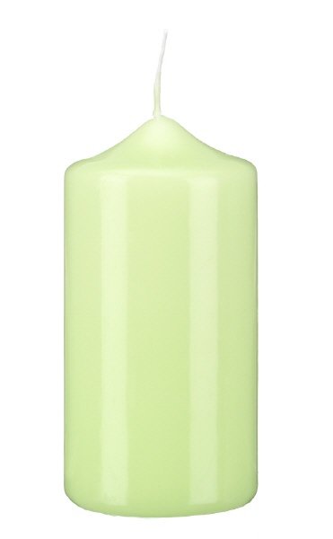 Stumpenkerzen  Kiwi 120 x 80 mm, 6 Stück