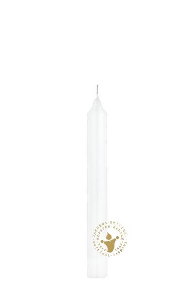 Boutique Leuchterkerzen durchgefärbt Weiß 180 x Ø 22 mm, 10 Stück