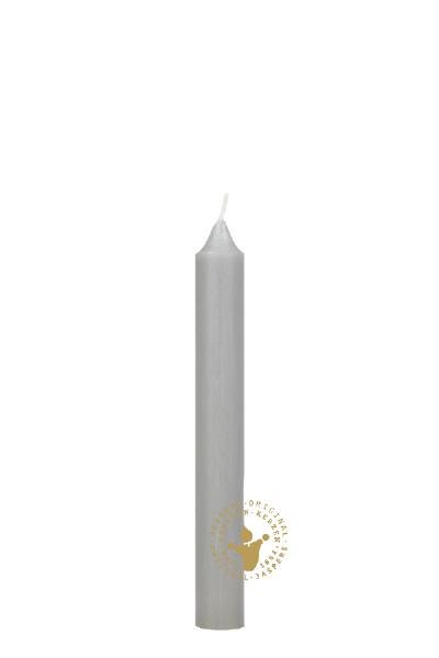 Boutique Leuchterkerzen durchgefärbt Tauben-Grau 180 x Ø 22 mm, 10 Stück