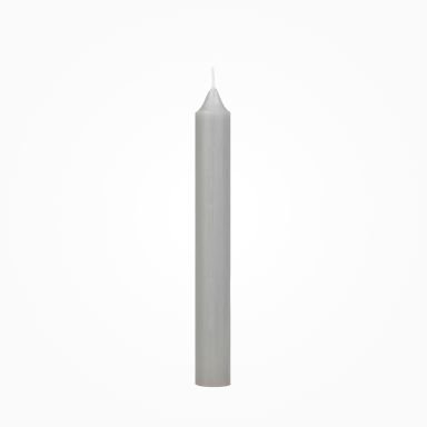 Boutique Leuchterkerzen durchgefärbt Tauben-Grau 180 x Ø 22 mm, 10 Stück
