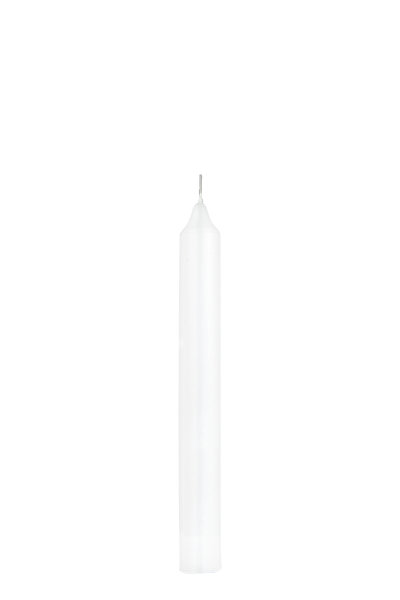 Boutique Leuchterkerzen durchgefärbt Weiß 250 x Ø 22 mm, 8 Stück
