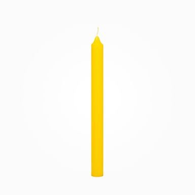 Boutique Leuchterkerzen durchgefärbt Zitrone 250 x Ø 22 mm, 8 Stück
