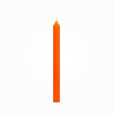 Boutique Leuchterkerzen durchgefärbt Orange 250 x Ø 22 mm, 8 Stück