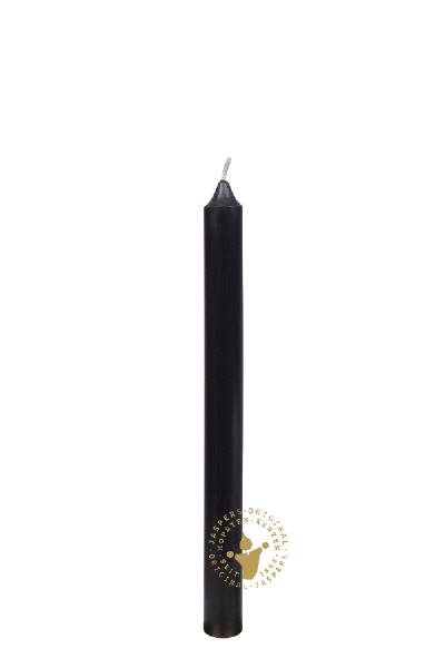 Boutique Leuchterkerzen durchgefärbt Schwarz 250 x Ø 22 mm, 8 Stück