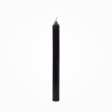 Boutique Leuchterkerzen durchgefärbt Schwarz 250 x Ø 22 mm, 8 Stück