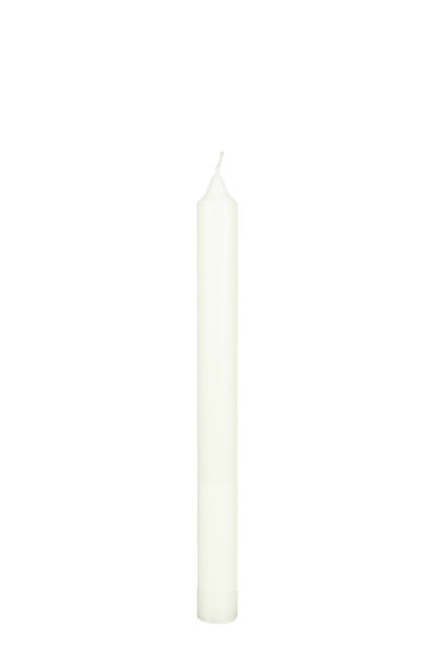 Boutique Leuchterkerzen durchgefärbt Elfenbein 250 x Ø 22 mm, 8 Stück