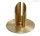 Kerzenleuchter Röhrenleuchter Gold Messing satiniert für Kerzen Ø 40 mm