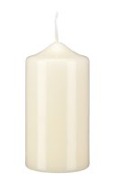 Stumpenkerzen Champagner 120 x Ø 80 mm, 6 Stück