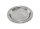 Kerzenteller rund Silber Messing "Leder-Optik" Ø-Außen 110 mm, Ø-Innen 80 mm