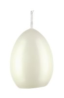 Eierkerzen Elfenbein 90 x Ø 60 mm, 6 Stück