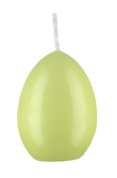 Eierkerzen Lime 90 x Ø 60 mm, 6 Stück