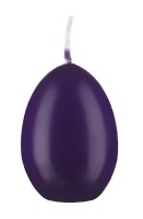 Eierkerzen Violett 90 x Ø 60 mm, 6 Stück