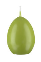 Eierkerzen Limonegrün 90 x Ø 60 mm, 6 Stück