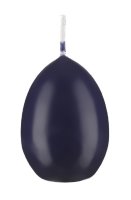 Eierkerzen Nachtblau Dunkelblau 90 x Ø 60 mm, 6 Stück