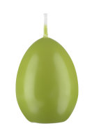 Eierkerzen Limonegrün 120 x Ø 80 mm, 6 Stück