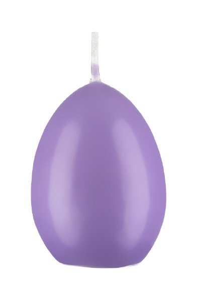 Eierkerzen Lavendel-Lilac 120 x Ø 80 mm, 6 Stück