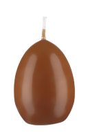 Eierkerzen Haselnuss, 60 x Ø 45 mm, 30 Stück