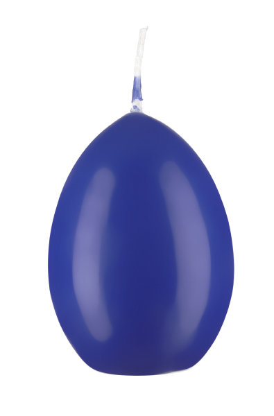 Eierkerzen Royalblau, 60 x Ø 45 mm, 6 Stück