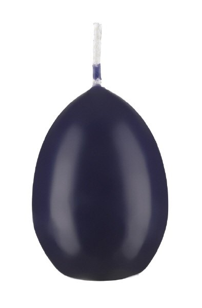 Eierkerzen Nachtblau, 60 x Ø 45 mm, 6 Stück