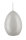 Eierkerzen Antik Grün, 60 x Ø 45 mm, 6 Stück