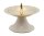 Kerzenleuchter Weiß/Gold Retro-Style aus Messing mit Dorn für hohe Kerzen Ø bis 60 mm