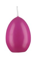 Eierkerzen Maxi Fuchsia Pink 140 x Ø 100 mm, 6 Stück